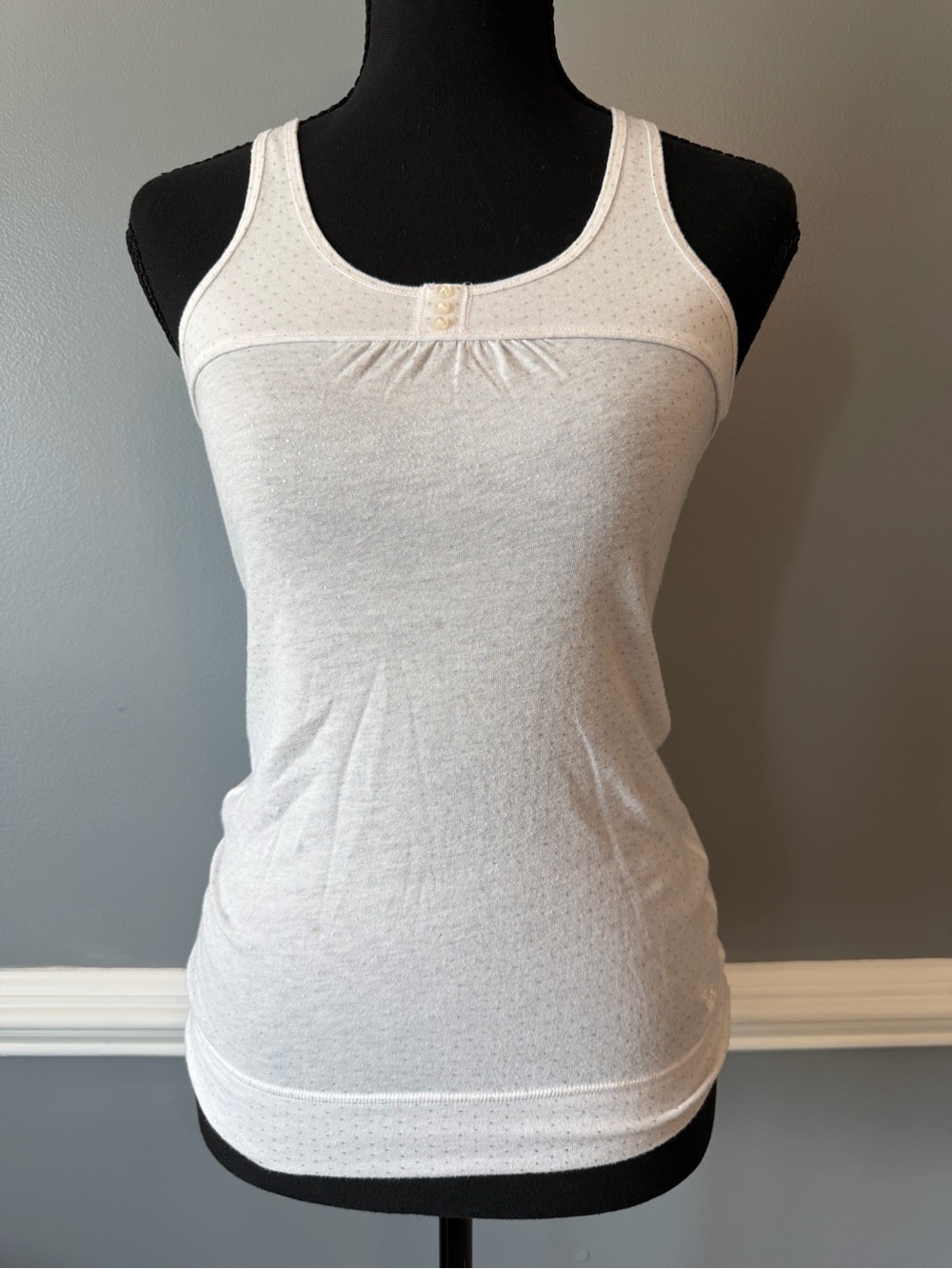 Abercrombie & Fitch Tank Top with Subtle Dot Detail